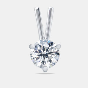 0.32 cts Round Brilliant Cut 18k White Gold Lab Grown Diamond Pendant