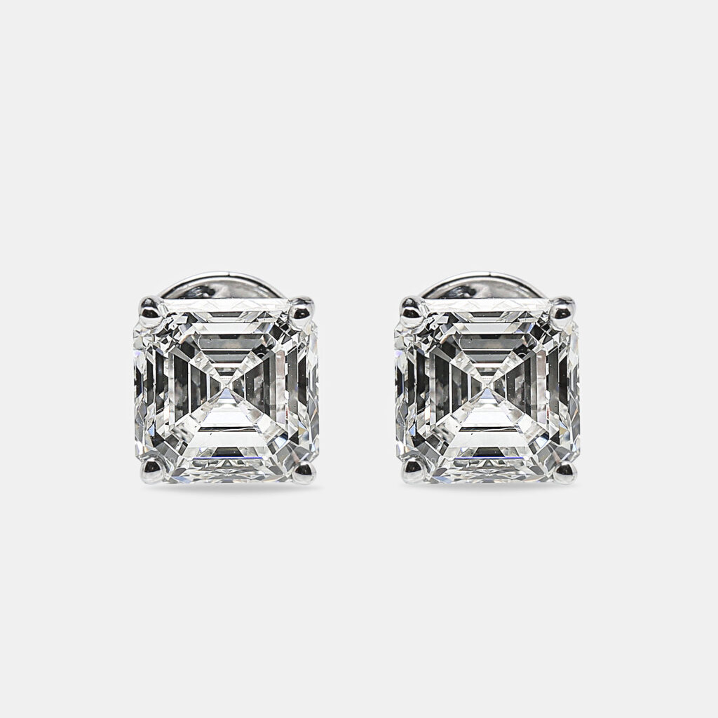 luxury-women-the-diamond-edit-new-fine-jewelry-p1115676-003.jpg 6.00 cts Asscher Cut 18k White Gold Lab Grown Diamonds Solitaire Stud Earrings