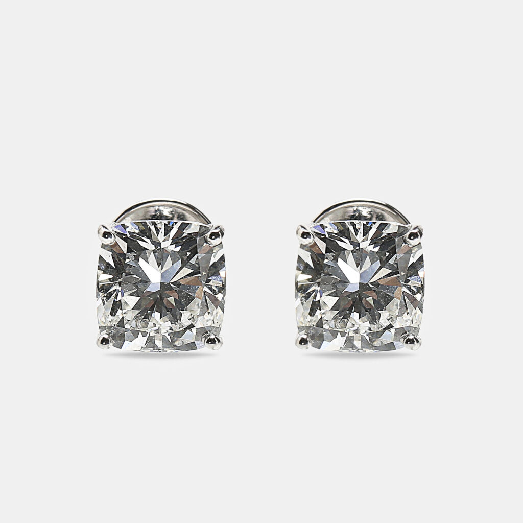 luxury-women-the-diamond-edit-new-fine-jewelry-p1115677-002.jpg 6.00 cts Cushion Brilliant Cut 18k White Gold Lab Grown Diamonds Solitaire Stud Earrings