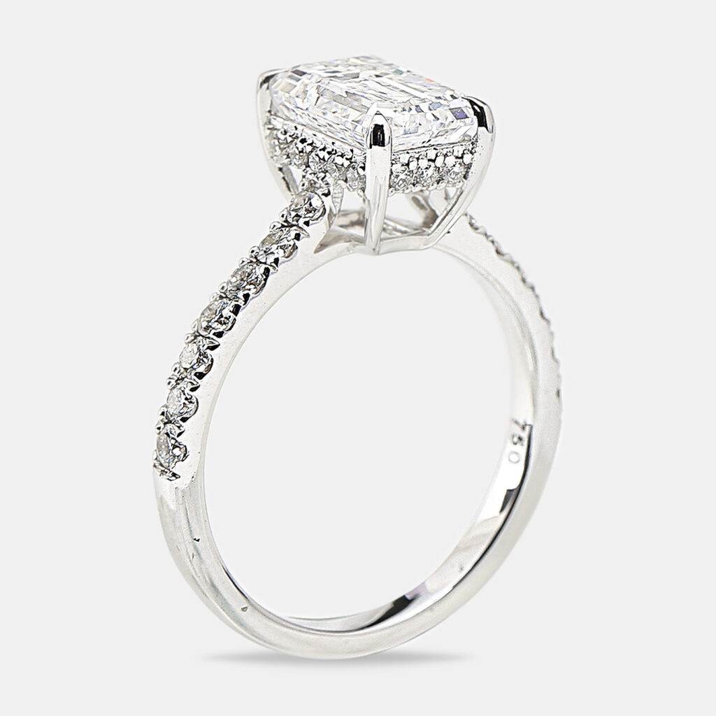 luxury-women-the-diamond-edit-new-fine-jewelry-p1115683-013.jpg 2.40 cts 18k White Gold Emerald Cut; Round Brilliant Lab Grown Diamonds Ring Size 52