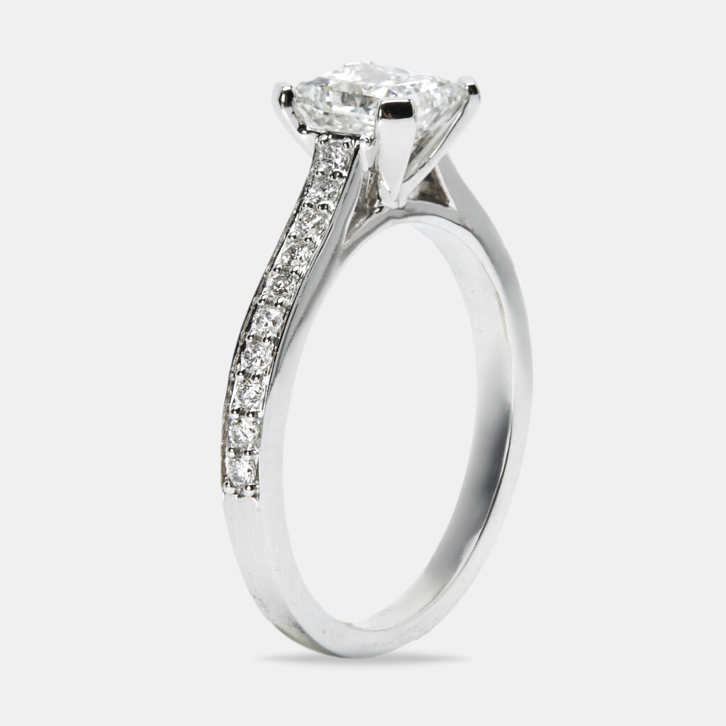 luxury-women-the-diamond-edit-new-fine-jewelry-p1148594-004.jpg 2.40 cts Princess and Round Lab Grown Diamond 18k White Gold Ring Size 57