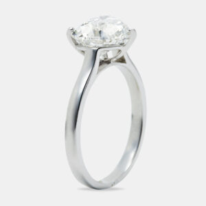 2.00 cts heart lab grown diamond 18k white gold ring size 57