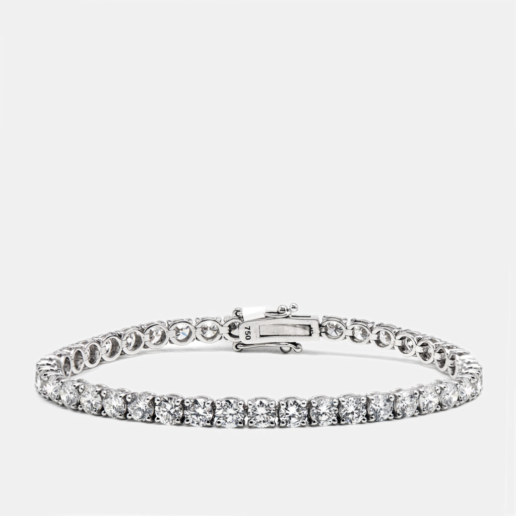 luxury-women-the-diamond-edit-new-fine-jewelry-p1169217-002.jpg 7.93 cts Round Brilliant Cut Lab Grown Diamonds 18k White Gold Tennis Bracelet