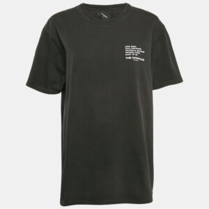 The Kooples Black Logo Print Jersey Crew Neck T-Shirt L