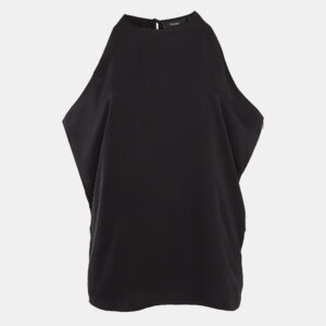 Theory Black Silk Sleeveless Top S