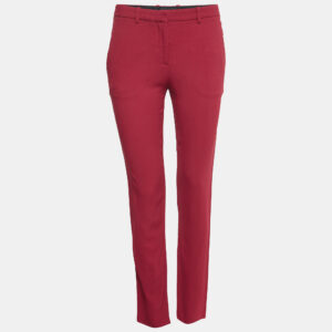 Theory Red Crepe Trousers S