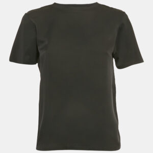 Theory Black Silk & Cotton Half Sleeve T-Shirt S
