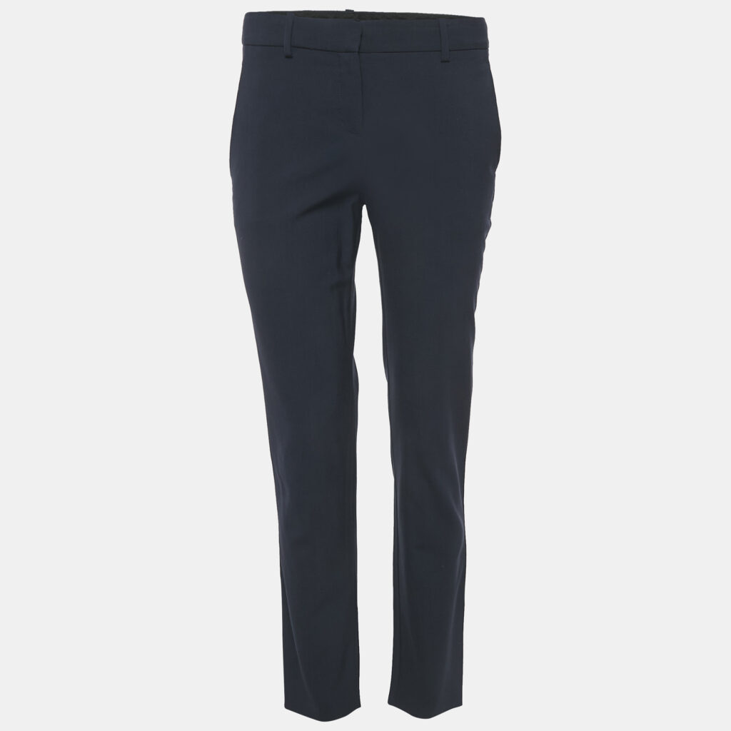 luxury-women-theory-used-clothes-p1144659-004 Theory Navy Blue Wool Trousers S