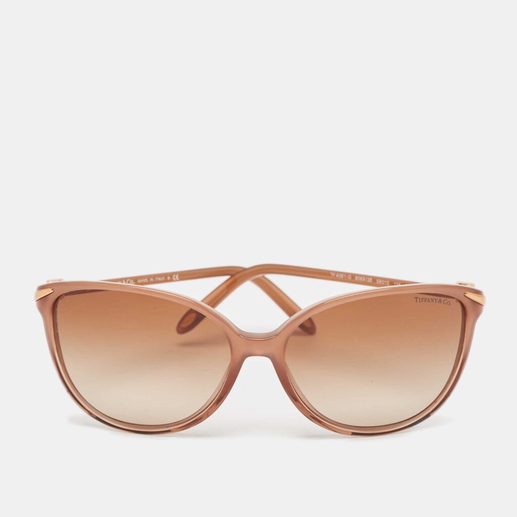 luxury-women-tiffany-co-used-accessories-p1098377-001 Tiffany & Co. Brown Gradient TF4061-G Crystals Cat Eye Sunglasses