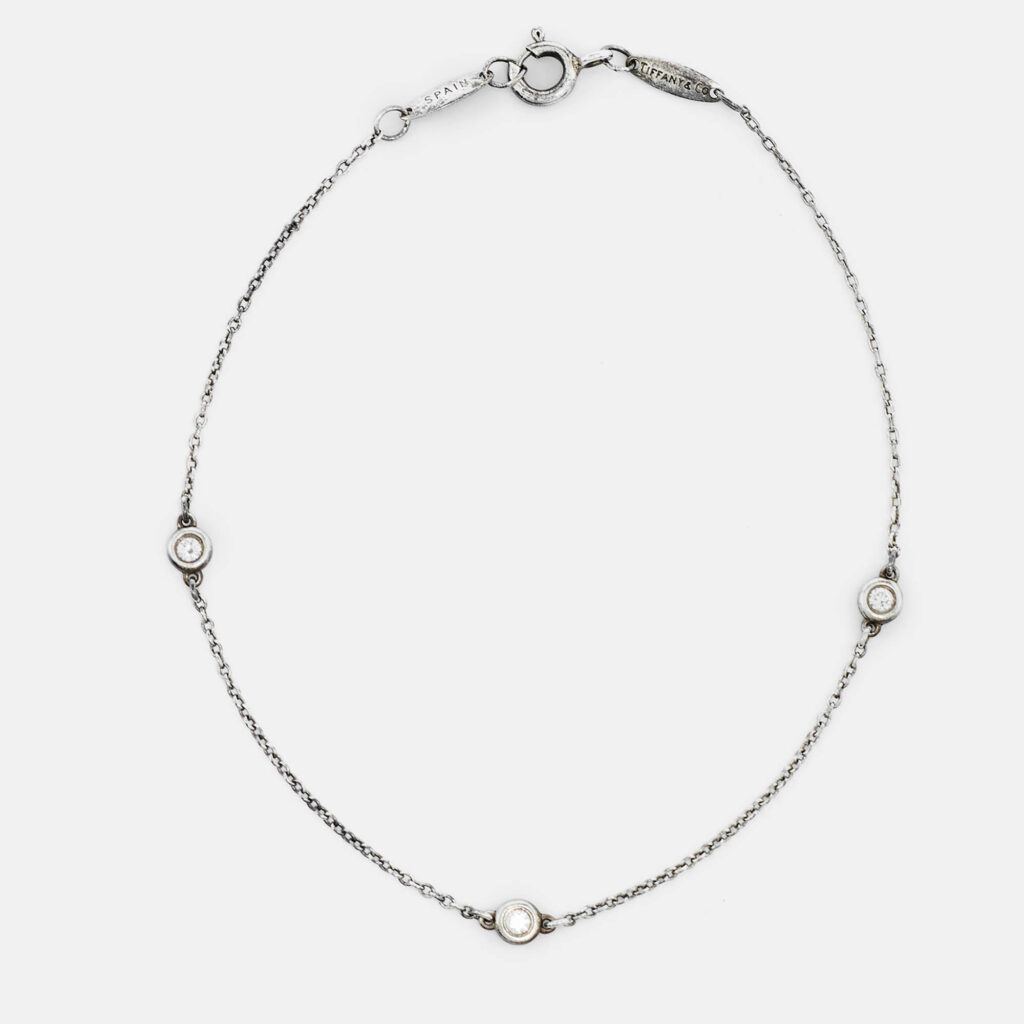 Tiffany & Co. Diamonds by the Yard Silver 925 Station Bracelet