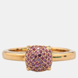 Tiffany & Co. Sapphire 18k Pink Gold Ring Size Japan 12 EU 52