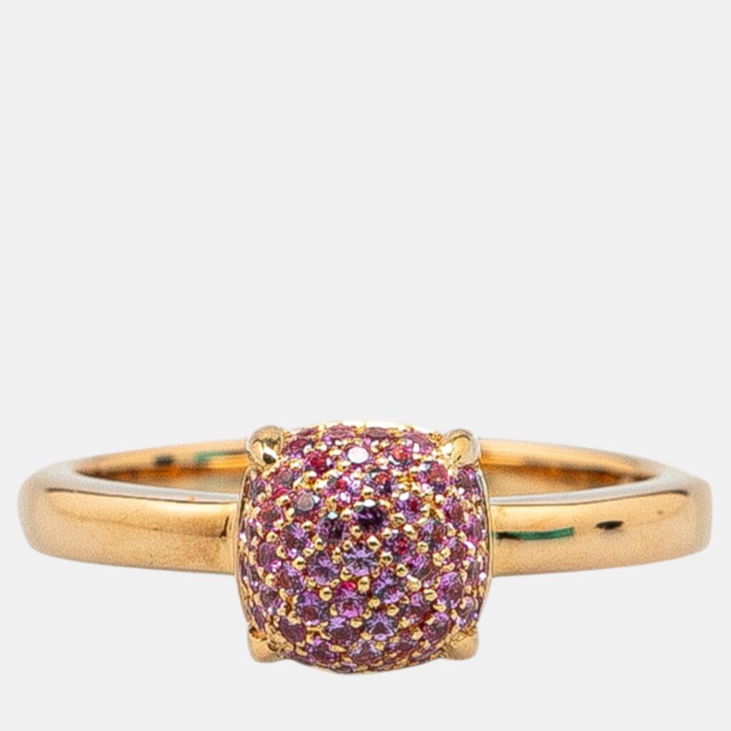 luxury-women-tiffany-co-used-fine-jewelry-p1070255-002 Tiffany & Co. Sapphire 18k Pink Gold Ring Size Japan 12 EU 52