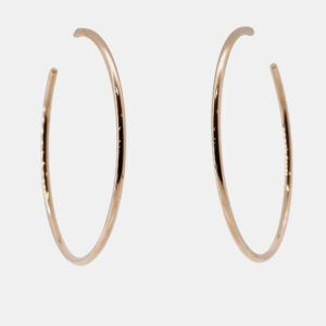 Tiffany & Co. 18K Rose Gold Hoop Earrings