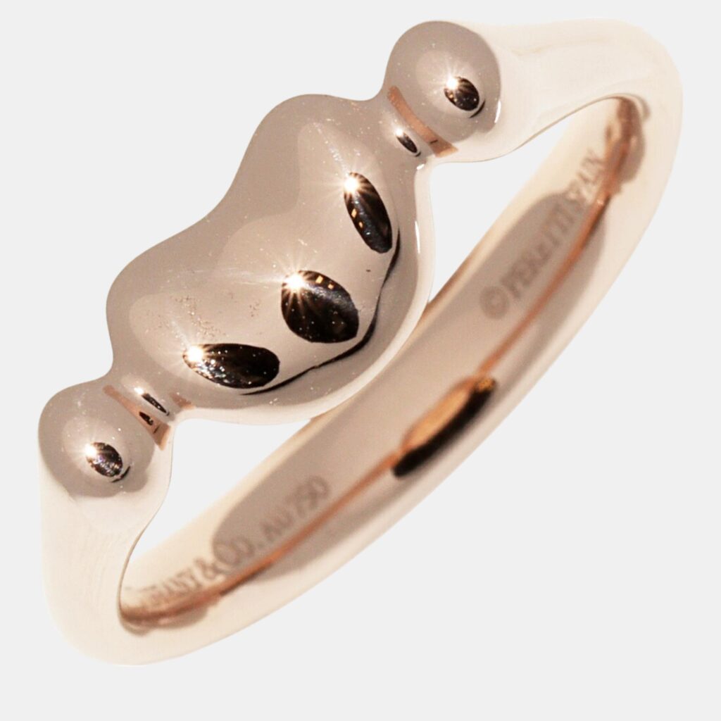 Tiffany & Co. 18K Pink Gold Elsa Peretti Bean Ring EU 52.5