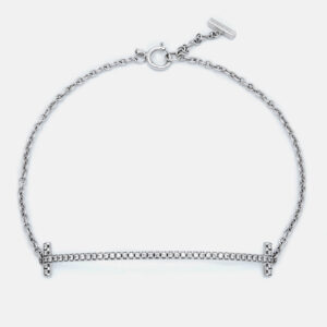 Tiffany & Co. T Smile Diamonds 18k White Gold Bracelet