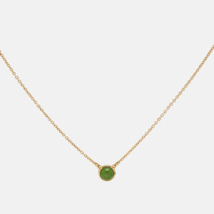 Tiffany & Co. Elsa Peretti&trade; Color by the Yard Jade 18k Yellow Gold Necklace