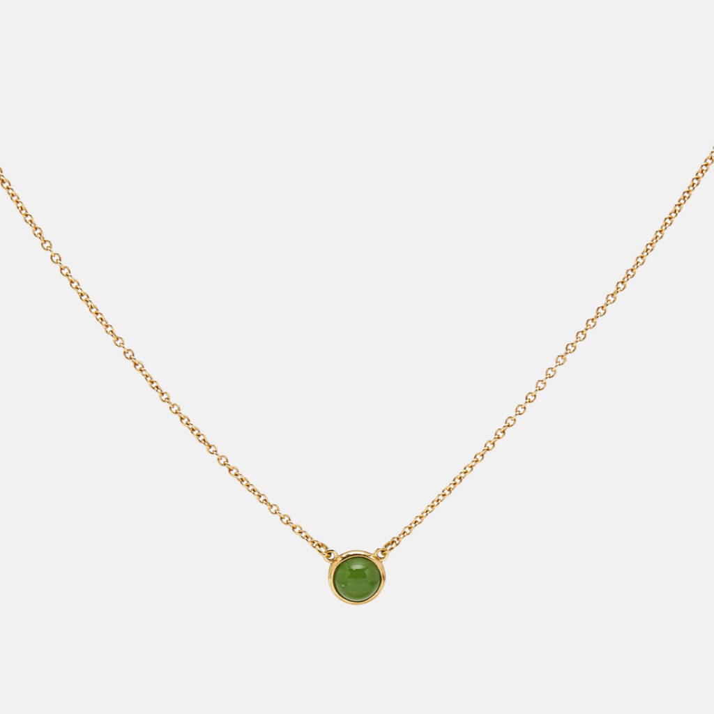 luxury-women-tiffany-co-used-fine-jewelry-p1142319-002 Tiffany & Co. Elsa Peretti™ Color by the Yard Jade 18k Yellow Gold Necklace