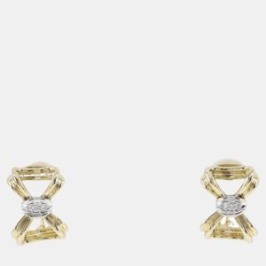 Tiffany & Co. Platinum, 18k Yellow Gold Bow earring