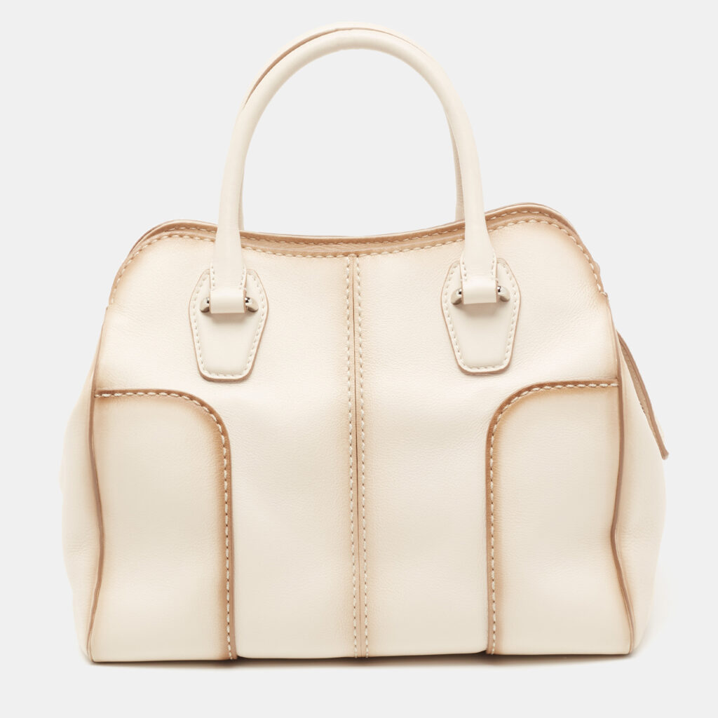 luxury-women-tods-used-handbags-p659598-011-1 Tod's Powder Pink Leather Tote