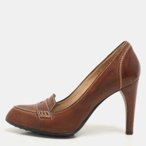 Tod's Brown Leather Pumps Size 37