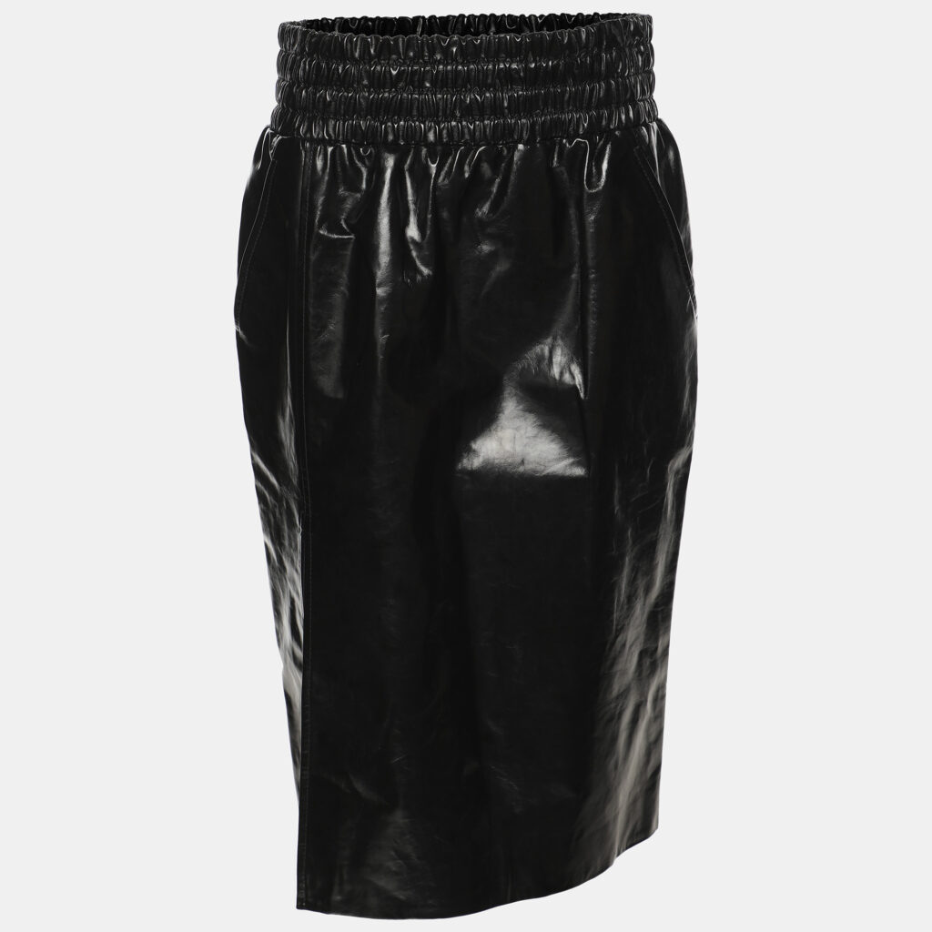 luxury-women-tom-ford-new-clothes-p1146467-002 Tom Ford Black Leather Knee Length Skirt S
