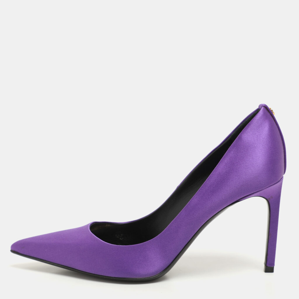 luxury-women-tom-ford-used-shoes-p1146073-008 Tom Ford Purple Satin Pointed Toe Pumps Size 37