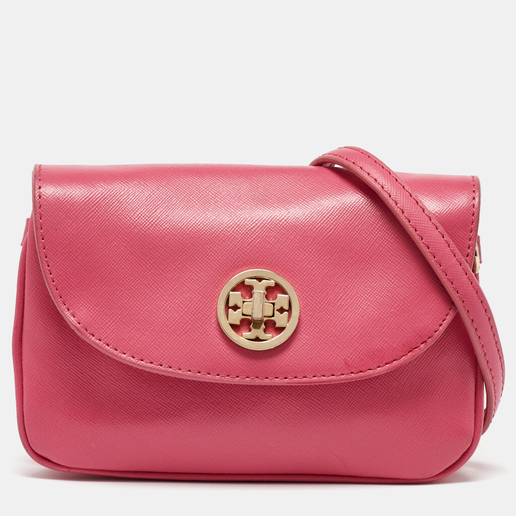 luxury-women-tory-burch-used-handbags-p1033823-002 Tory Burch Pink Leather Robinson Crossbody Bag
