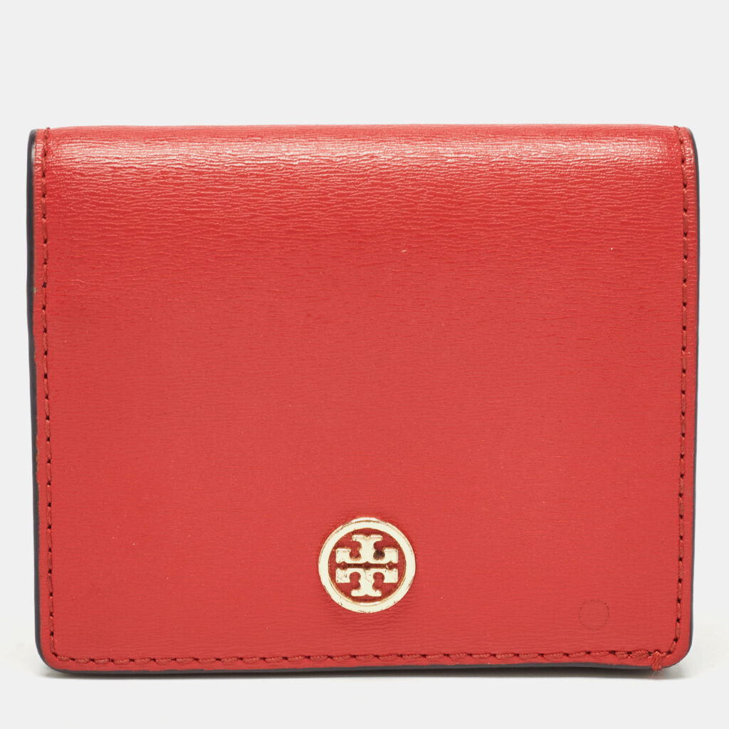 luxury-women-tory-burch-used-handbags-p950397-011 Tory Burch Red/Blue Leather Robinson Bifold Wallet