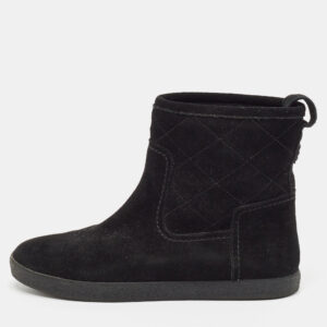 Tory Burch Black Suede Ankle Boots Size 37.5