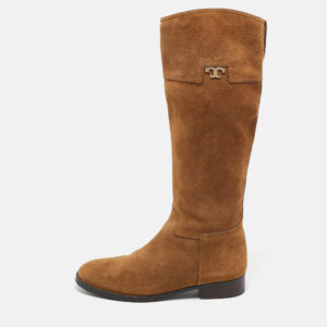 Tory Burch Tan Suede Wembley Riding Knee Length Boots Size 40