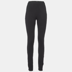 Toteme Black Jersey Zip Leggings XL