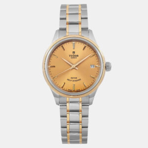 Tudor Gold 18k Yellow Gold Steel  Style 12303-0001 Automatic Women's Wristwatch 34mm