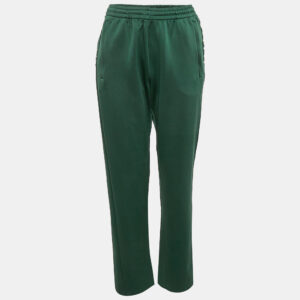 Valentino Green Jersey Studded Jogger Pants M