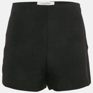 Valentino Black Wool Blend Short S