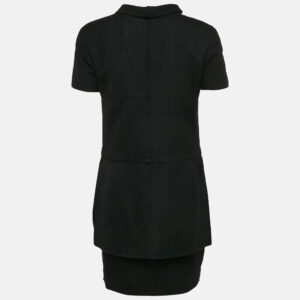 Valentino Garavani Black Viscose Mini Dress and Skirt Set M