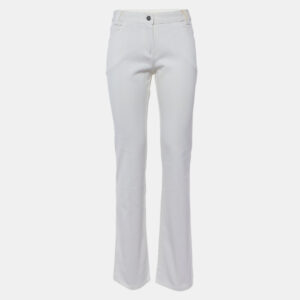 Valentino Vintage White Cotton Slim Fit Jeans M/Waist 30"