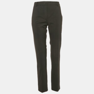 Valentino Black Wool Straight Leg Trousers M
