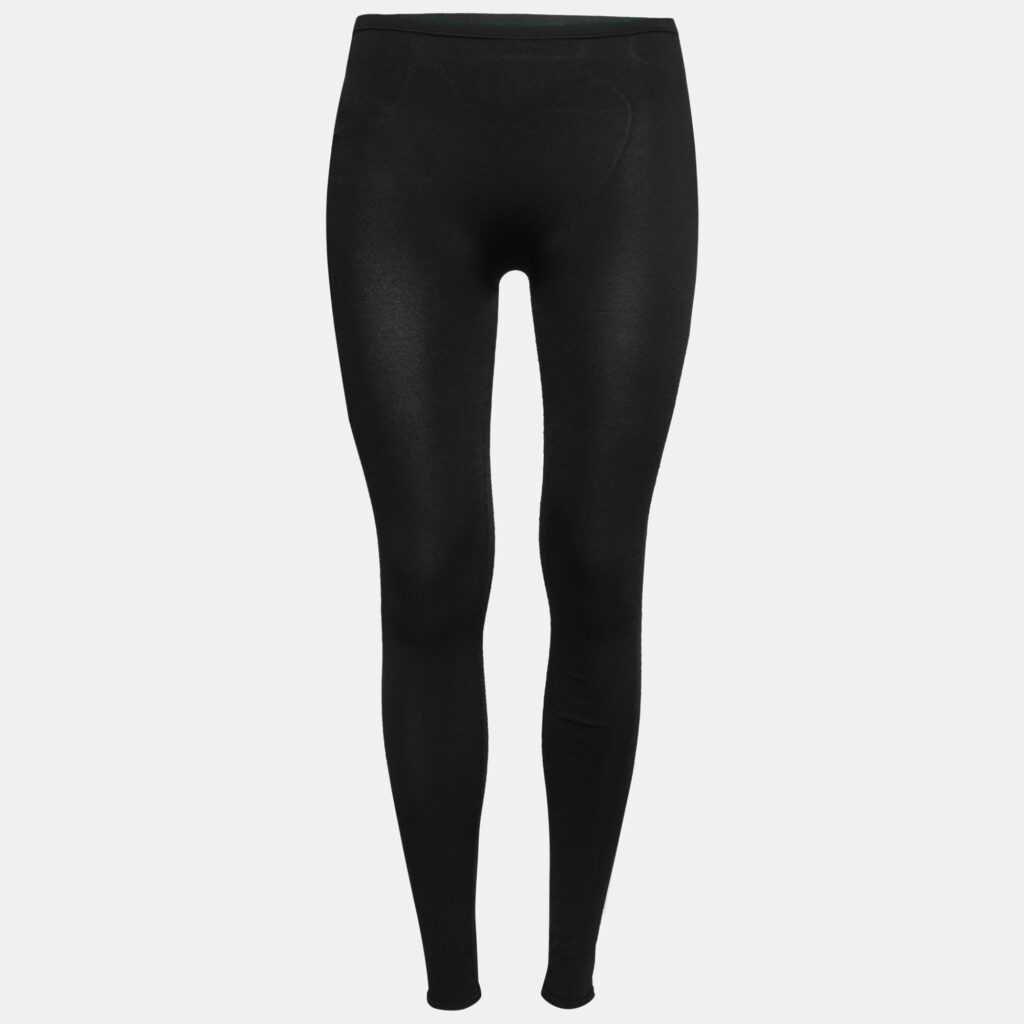 luxury-women-valentino-used-clothes-p759546-001 Valentino Black Stretch Jersey Leggings M