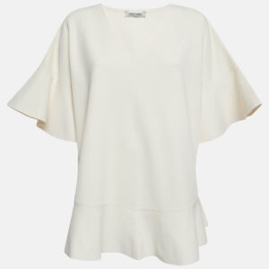 Valentino Off-White Knit Oversized Top M
