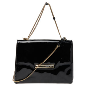 Valentino Black Patent Leather Shoulder Bag