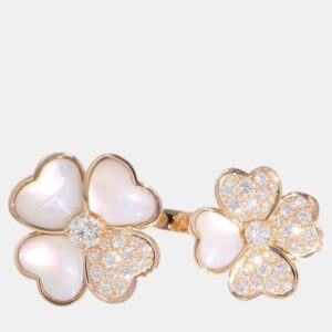 Van Cleef & Arpels 18K Pink Gold Cosmos Entree Les Doors Ring Size 53/#13