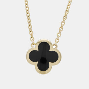 Van Cleef & Arpels 18K Yellow Gold Pure Alhambra Pendant Necklace