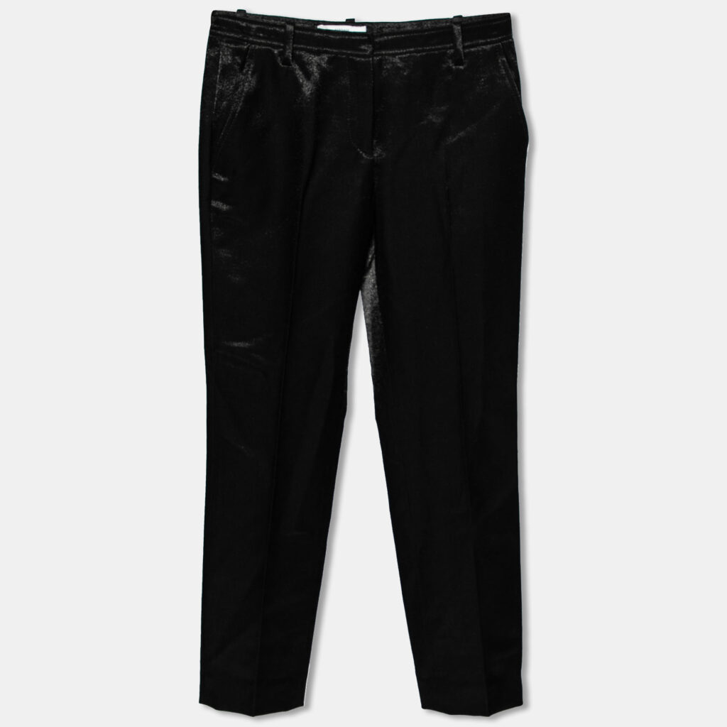 luxury-women-versace-collection-used-clothes-p631860-007-2 Versace Collection Black Textured Wool Pants S