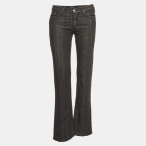 Versace Jeans Couture Black Embroidered Denim Jeans M Waist 30"