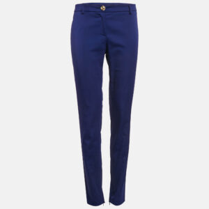 Versace Jeans Blue Stretch Cotton Skinny Pants M