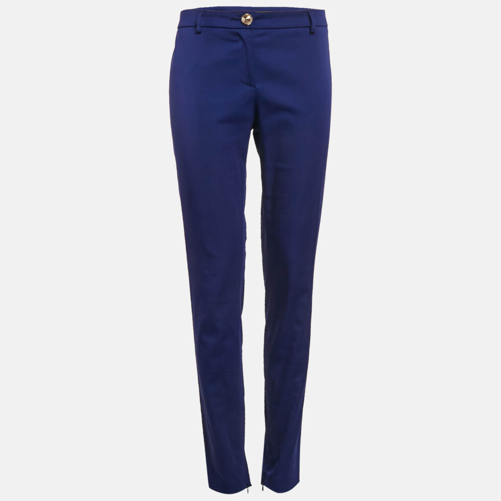 Versace Jeans Blue Stretch Cotton Skinny Pants M