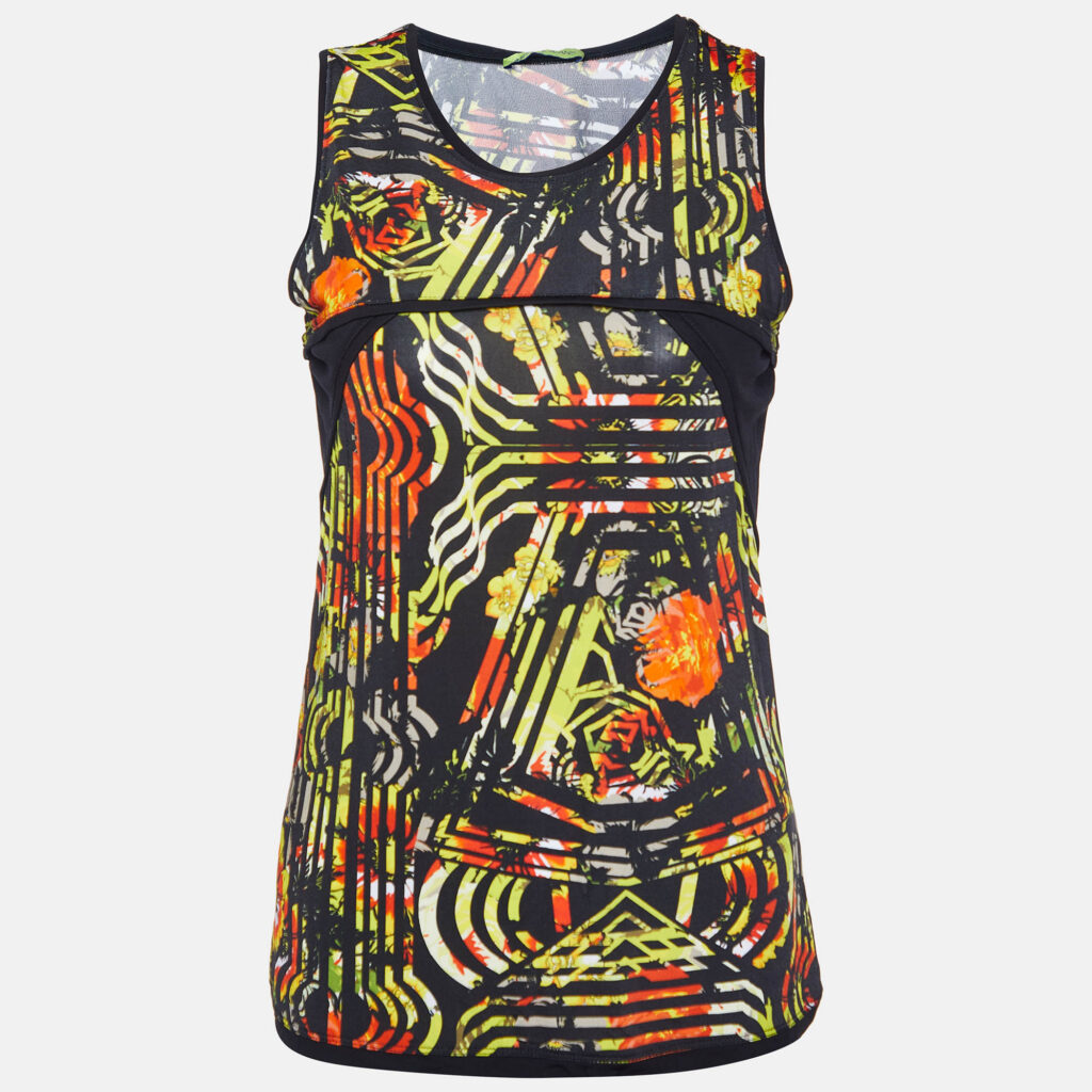 luxury-women-versace-jeans-used-clothes-p984045-001 Versace Jeans Black Printed Jersey Tank Top M