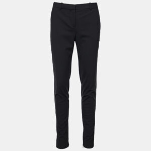 Versace Black Stretch Wool Tailored Trousers XL