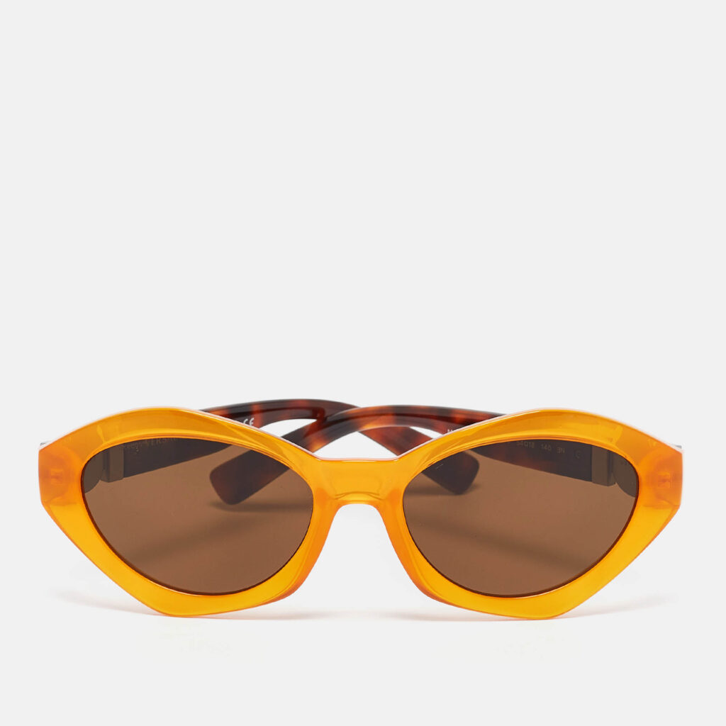 luxury-women-versace-used-accessories-p1070773-001 Versace Orange/Black MOD.4334 Medusa Oval Sunglasses