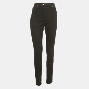 Versace Black Embroidered Denim Skinny Jeans M Waist 28"